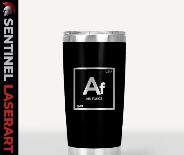 Air Force Elements tumbler OD green — 20oz double wall insulated stainless steel — USAF veteran gift