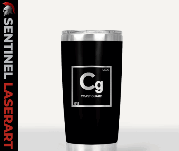 20oz Elements of Defense - U.S. Coast Guard Tumbler