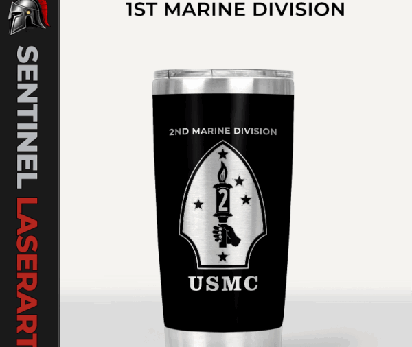 U.S. Marine Corps 2nd Marine Division Tumbler | USMC Insulated Tumble