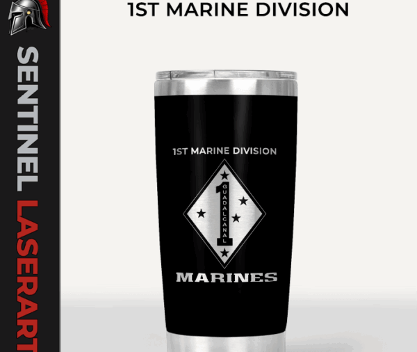 U.S. Marine Corps 1st Marine Division Tumbler | USMC Insulated Tumbler