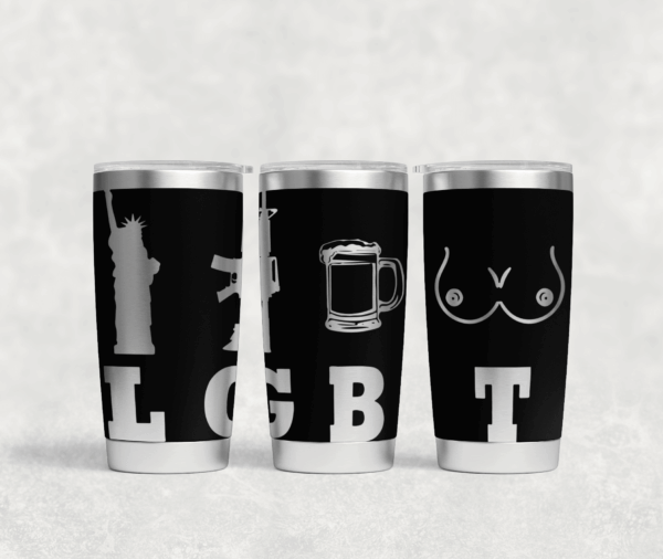 20oz LGBT - Liberty, Guns, Beer & T Tumbler