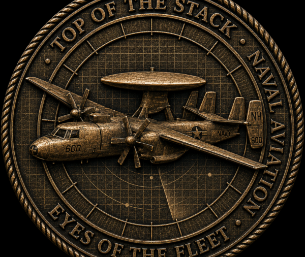 US Navy E-2 Hawkeye Challenge Coin — Eyes of the Fleet
